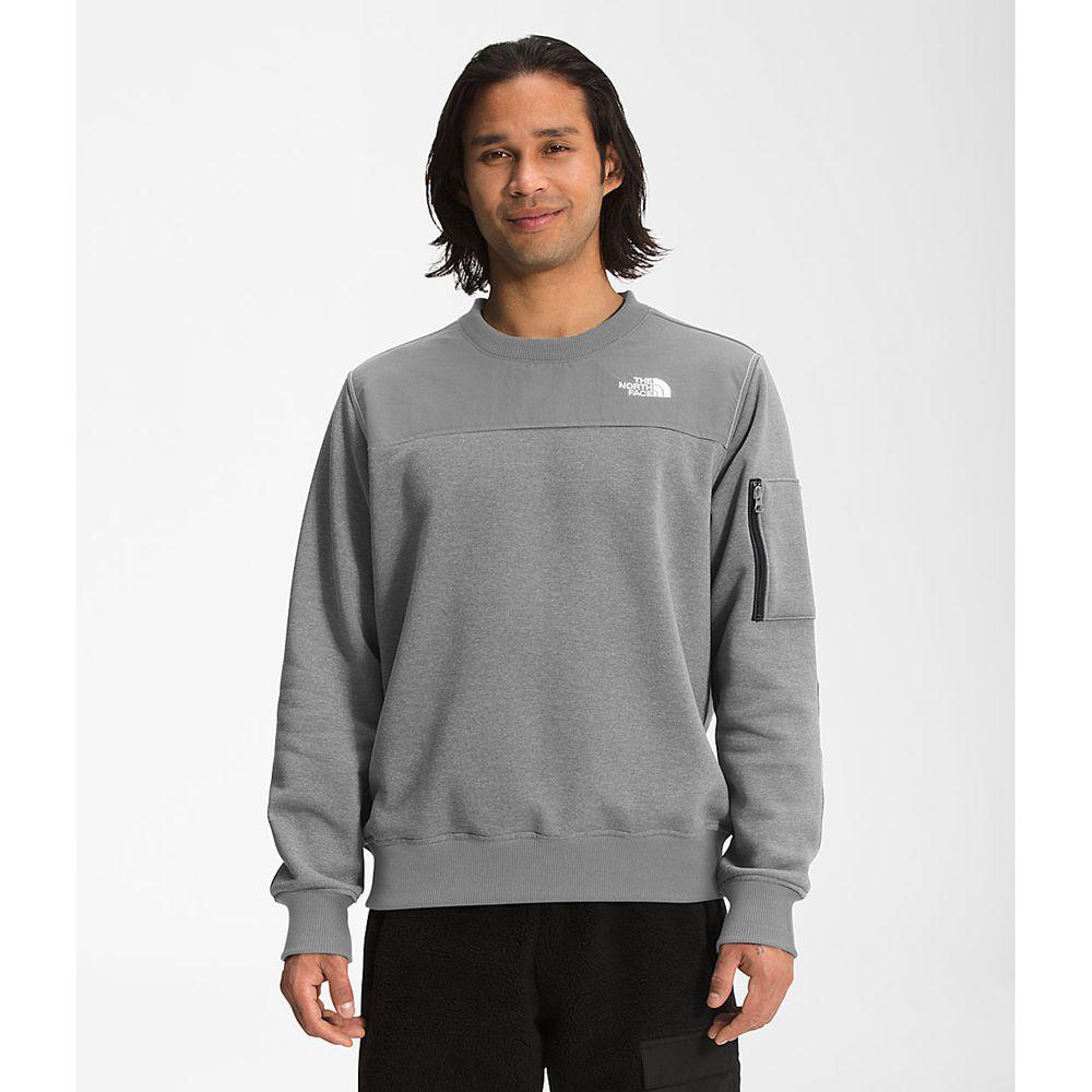 The North Face Highrail Crewneck Ανδρικα Φούτερ - Γκρι (TRDN71582)